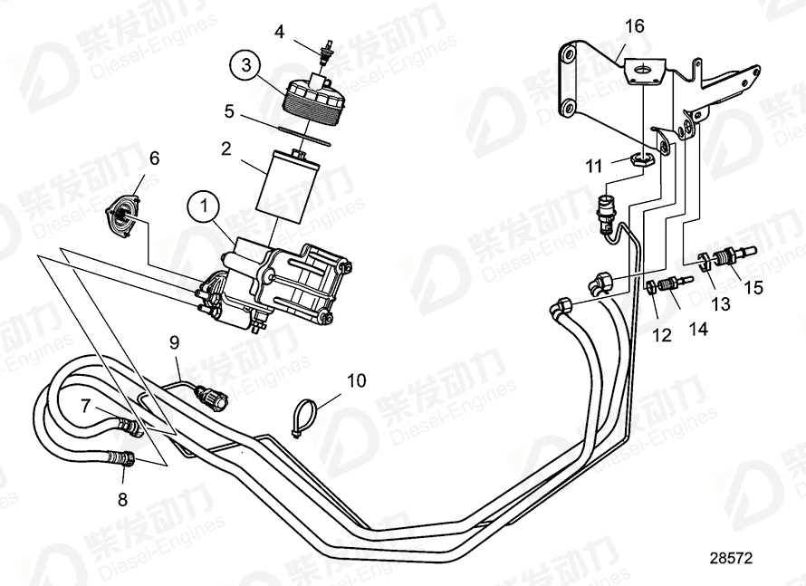 VOLVO Cap 22047982 Drawing